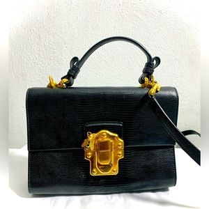 Dolce & Gabbana Lucia Black Leather Bag